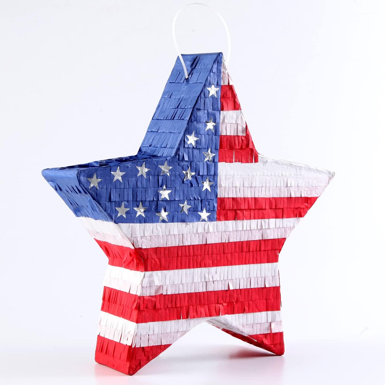 Patriotic American Flag Design Star Pinata for Memorial Day Independence Day Fourth of July